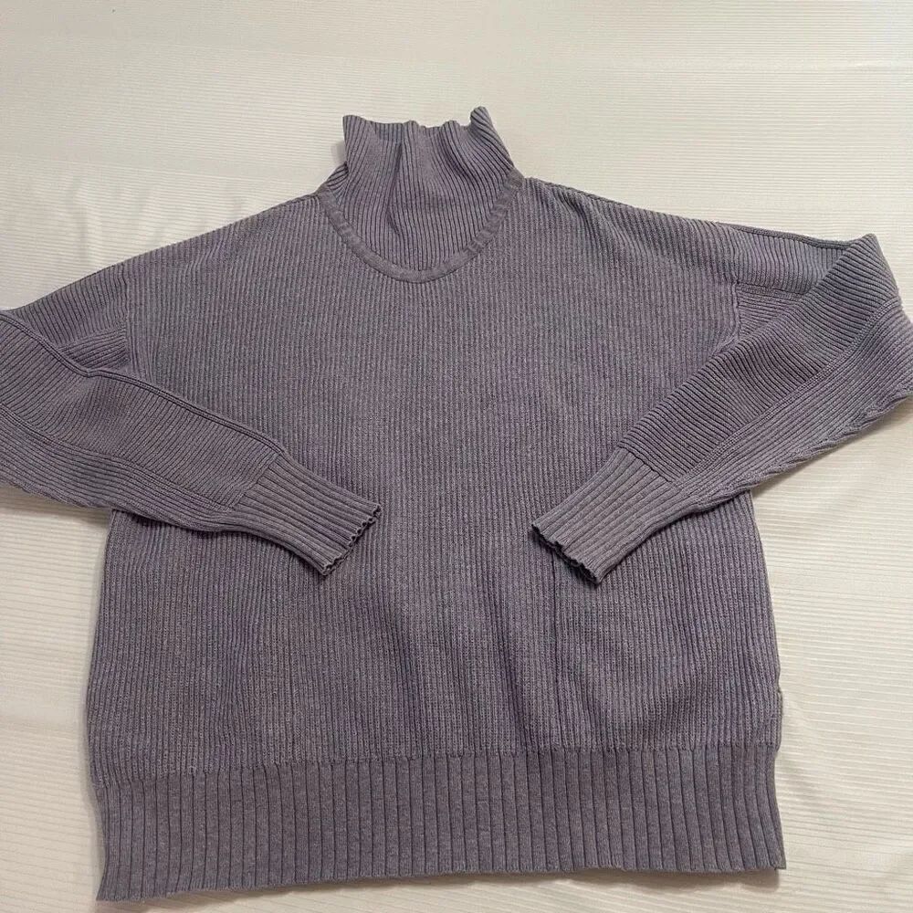 Lululemon Cozy Calling Heathered Purple Sweater Size Small See Measurements